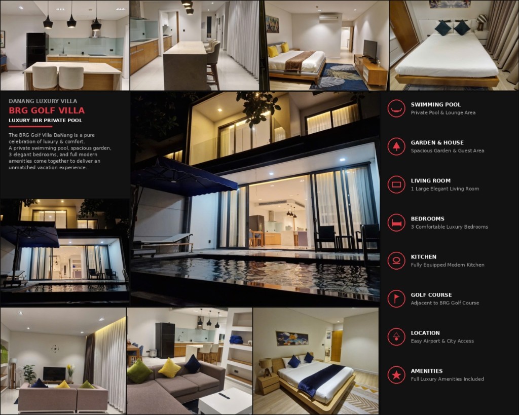 Luxury 3BR Private Pool Villa in Da Nang | Near Hoi An